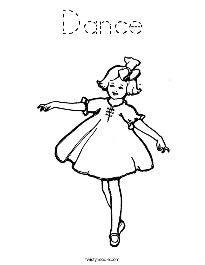 Dance Coloring Page