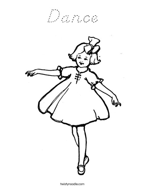 Ballerina Coloring Page
