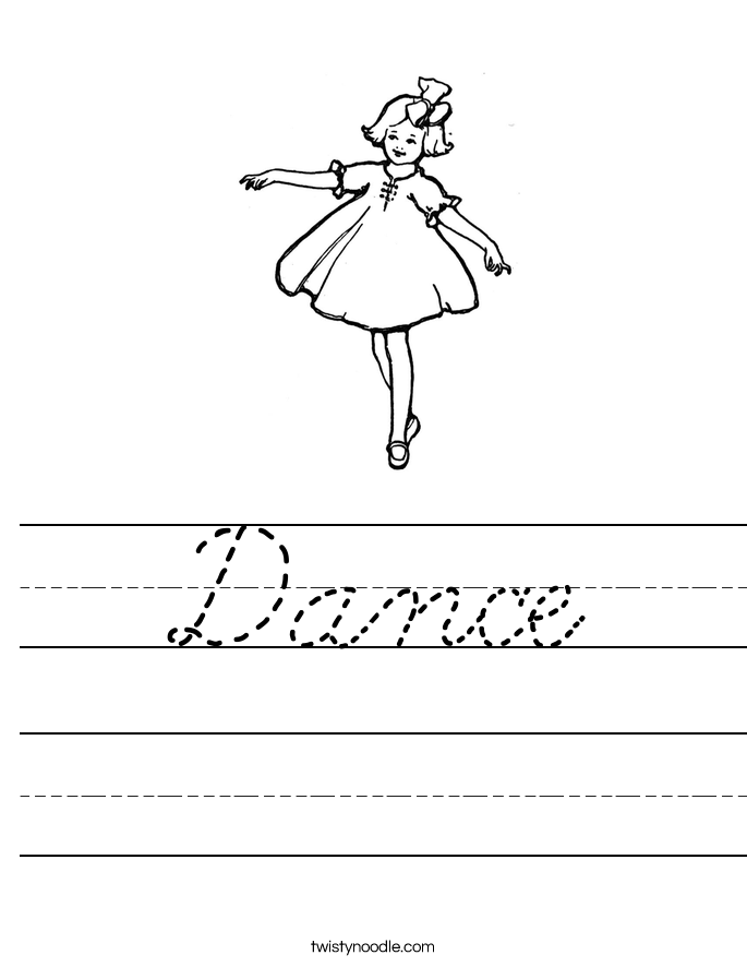 Dance Worksheet