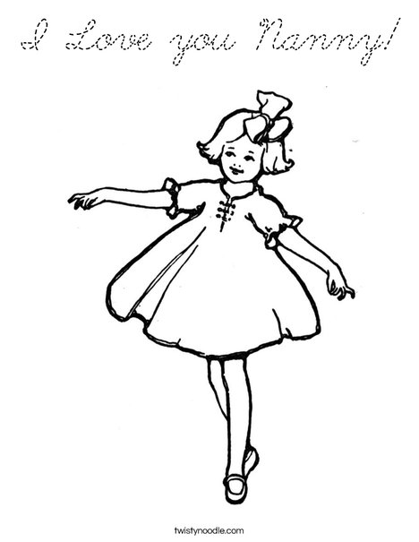 Ballerina Coloring Page