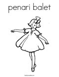 penari baletColoring Page