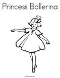 Princess BallerinaColoring Page