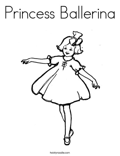 Ballerina Coloring Page