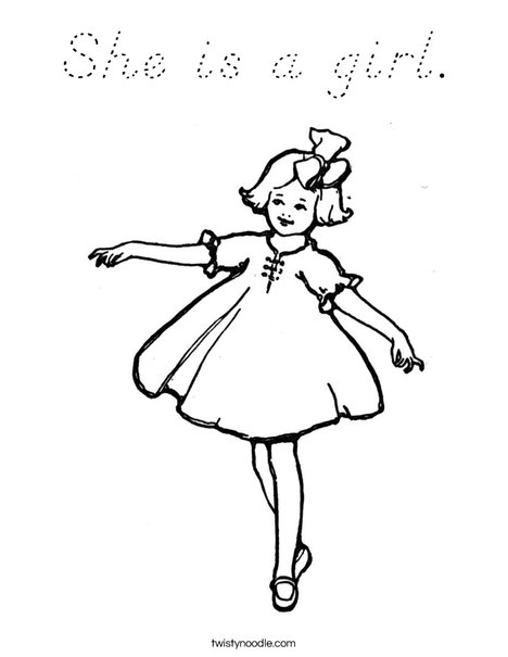 Ballerina Coloring Page