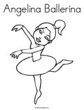 Angelina Ballerina Coloring Page