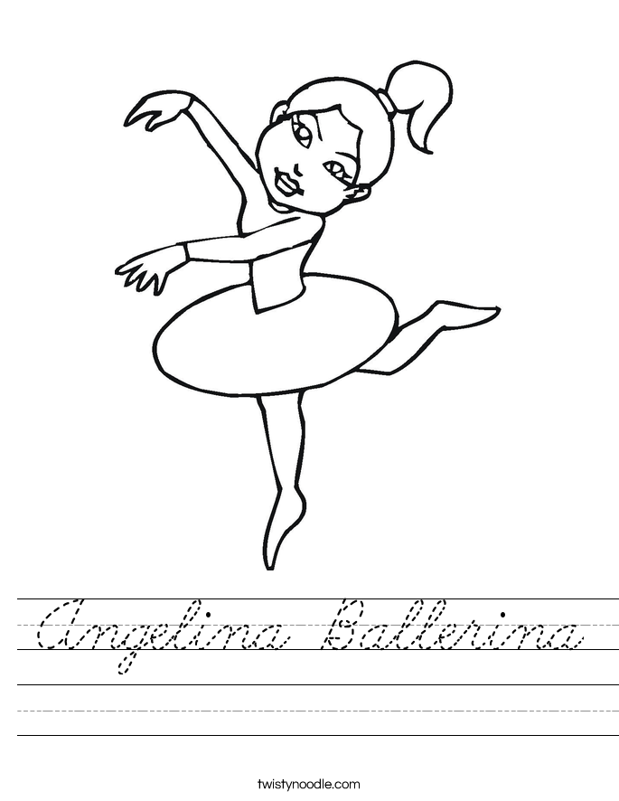 Angelina Ballerina Worksheet