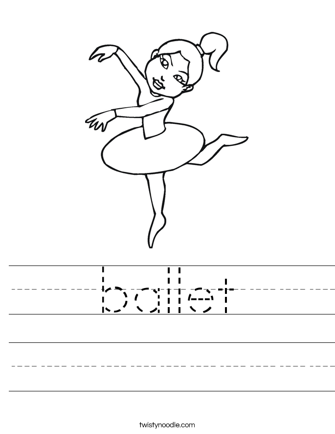 ballet Worksheet