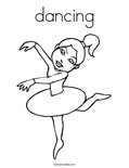 dancing Coloring Page