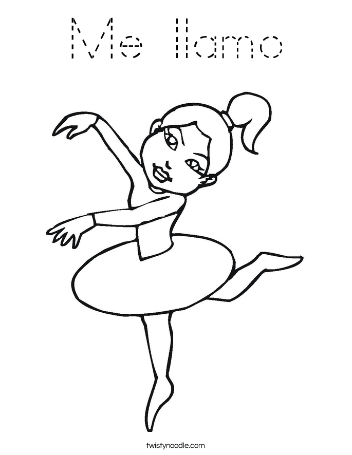 Me llamo Coloring Page