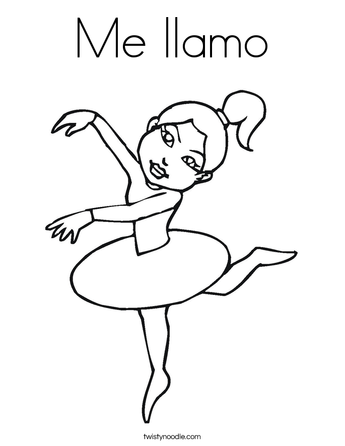 Me llamo Coloring Page