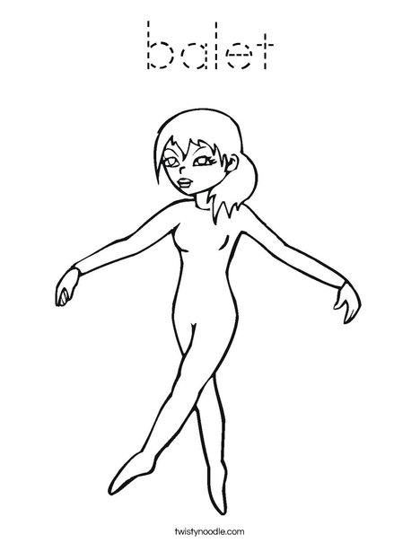 Ballet Coloring Page