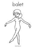 balet Coloring Page