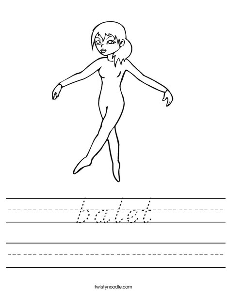 Ballet Worksheet