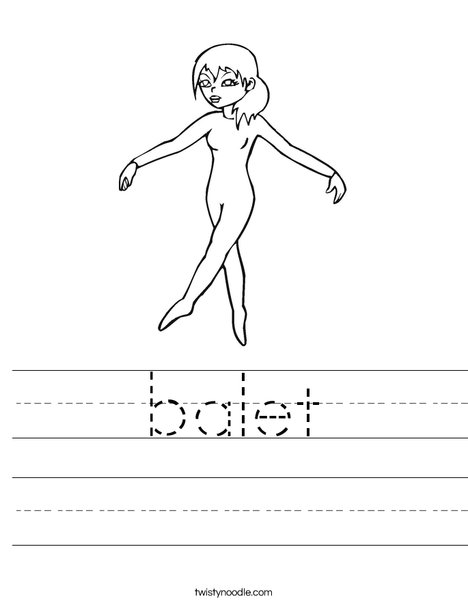 Ballet Worksheet
