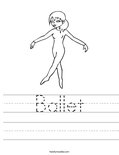 Ballet Worksheet - Twisty Noodle