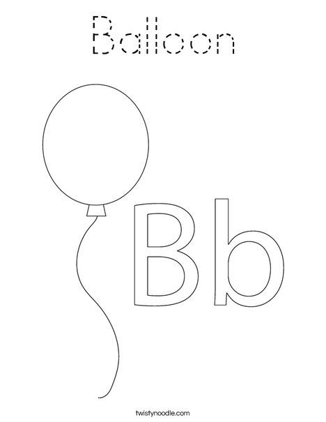 Balloon Coloring Page