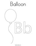 Balloon Coloring Page