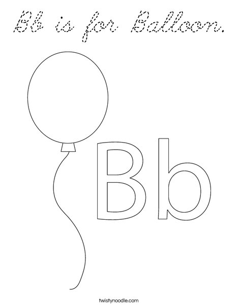 Balloon Coloring Page