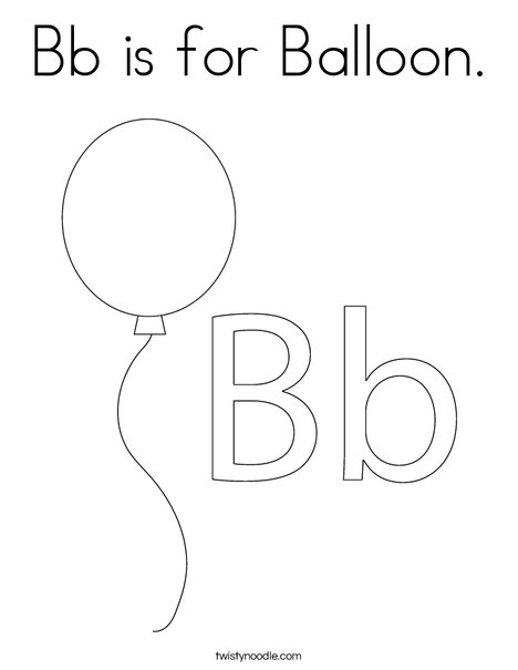Balloon Coloring Page