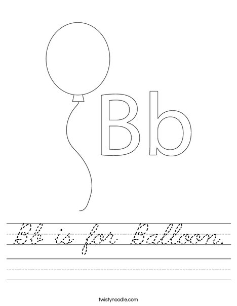 Balloon Worksheet