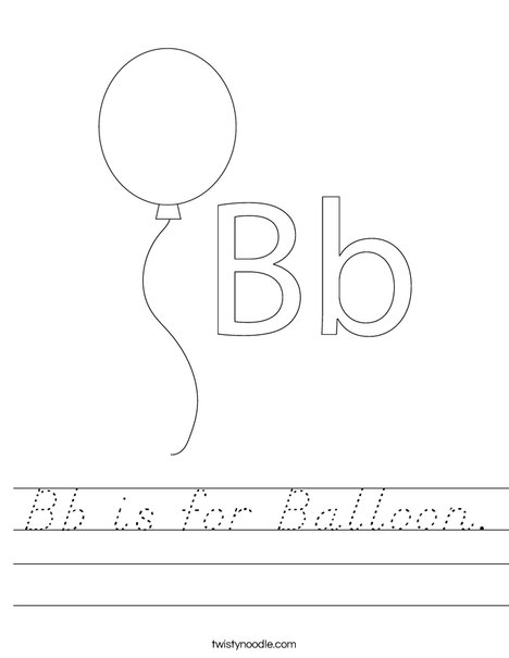 Balloon Worksheet