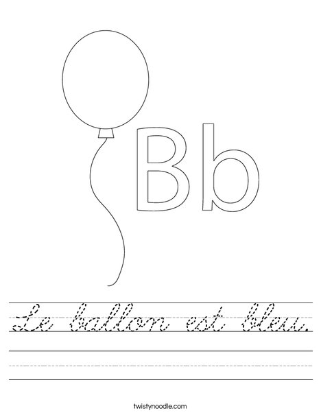 Balloon Worksheet