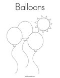 BalloonsColoring Page