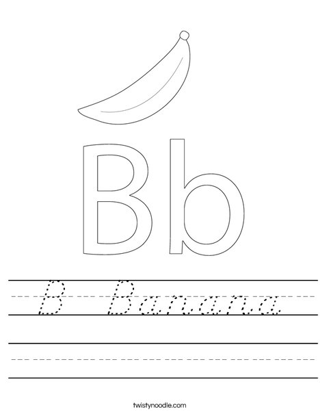 Banana Worksheet