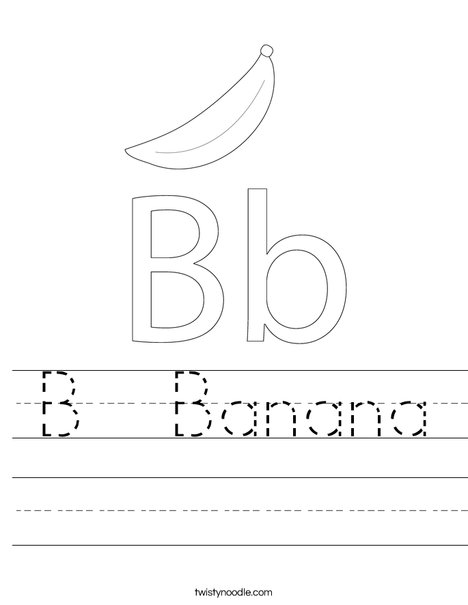 Banana Worksheet