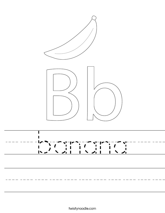 banana Worksheet