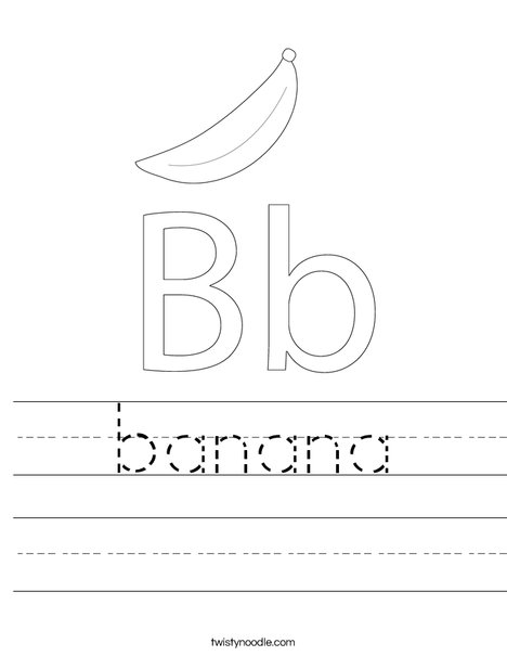 Banana Worksheet