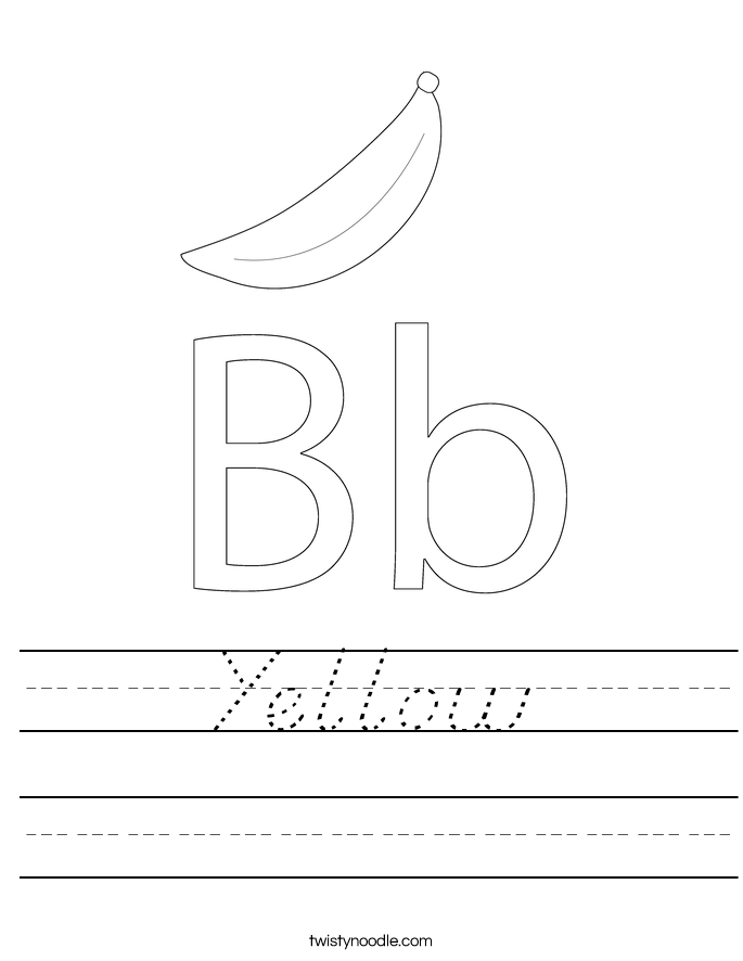 Yellow Worksheet