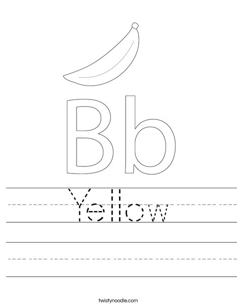 Banana Worksheet