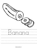 Banana Worksheet