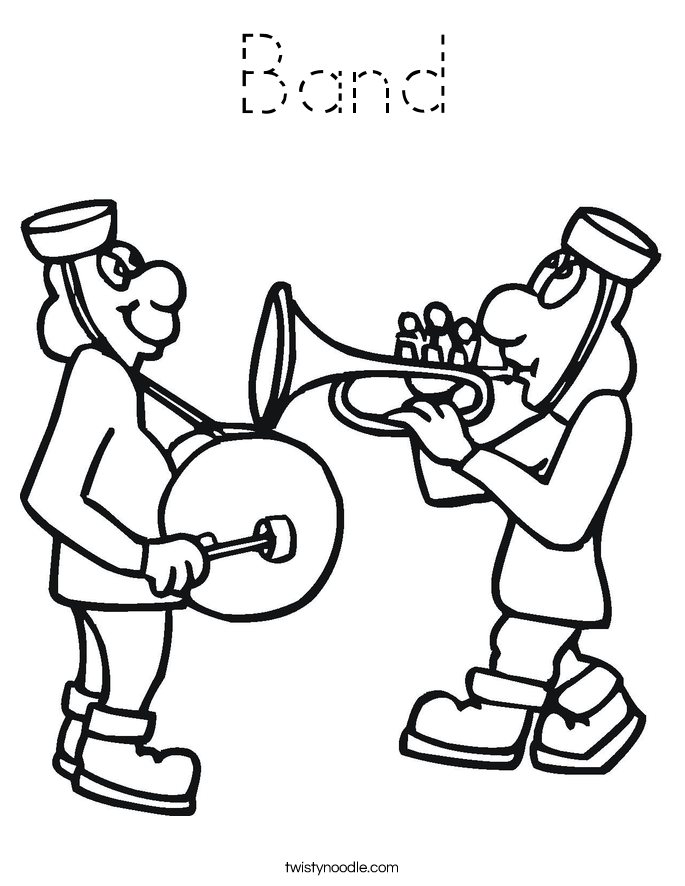 Band Coloring Page