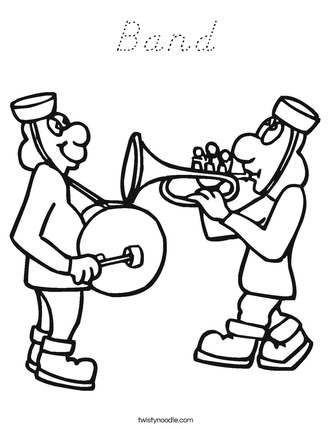 Band Coloring Page