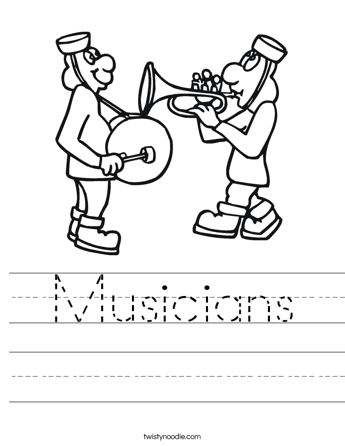 Musicians Worksheet