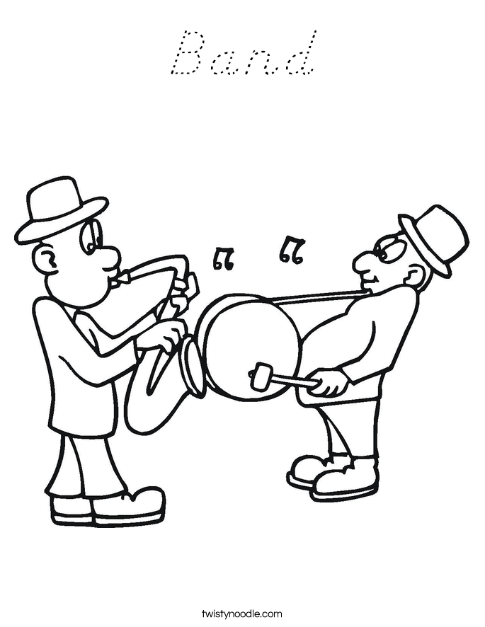 Band Coloring Page