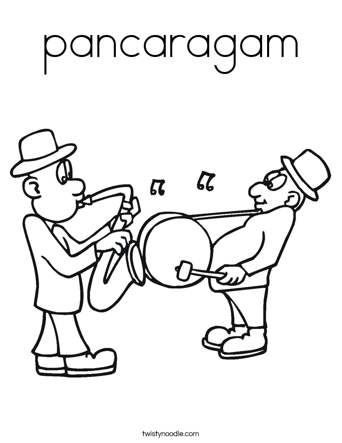 pancaragam Coloring Page