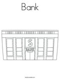 Bank Coloring Page
