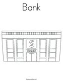 Bank Coloring Page