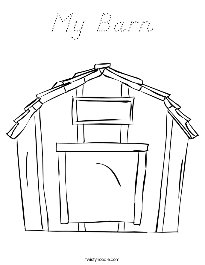 My Barn Coloring Page