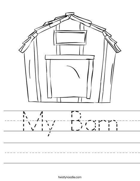 My Barn Worksheet - Twisty Noodle