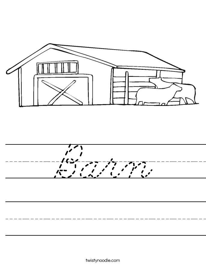 Barn Worksheet