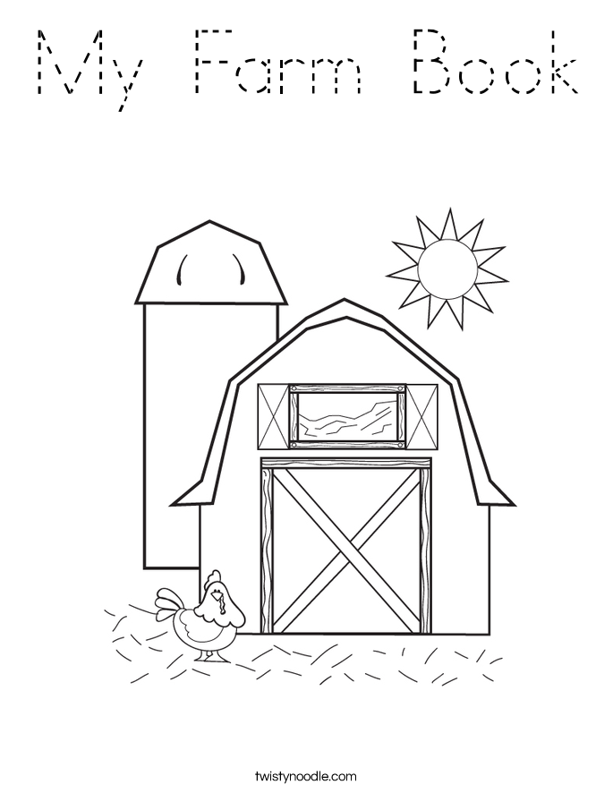 My Farm Book Coloring Page