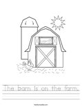 The barn is on the farm. Worksheet