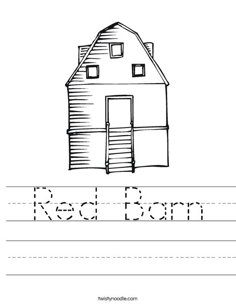 Red Barn Worksheet