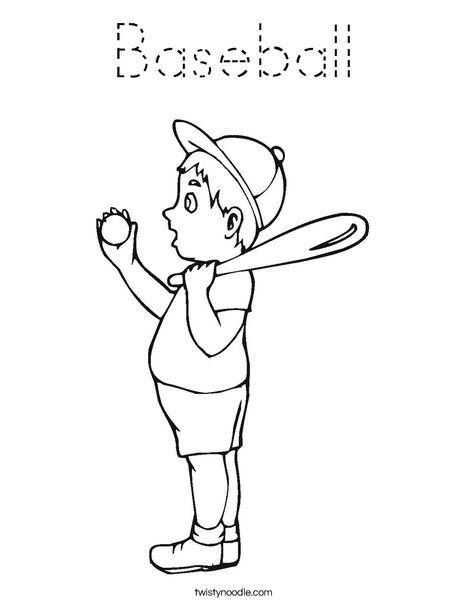 Baseball Coloring Page