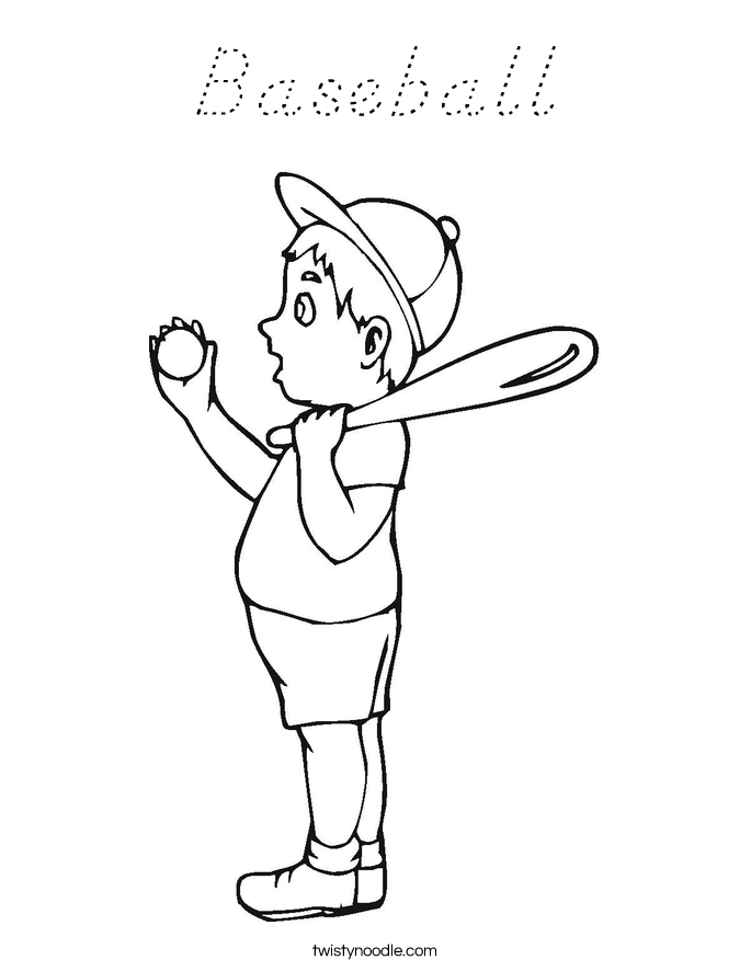 Baseball Coloring Page