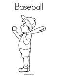 Baseball Coloring Page
